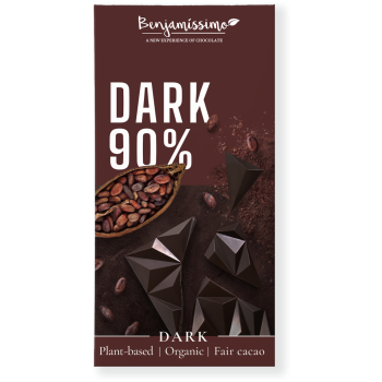 CZEKOLADA GORZKA 90 % BEZGLUTENOWA BIO 60 g - BENJAMISSIMO