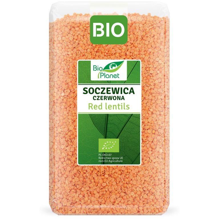 SOCZEWICA CZERWONA BIO 1 kg - BIO PLANET
