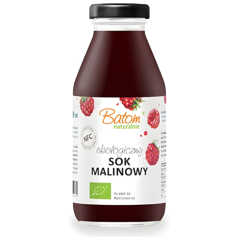 SOK MALINOWY NFC BIO 330 ml - BATOM