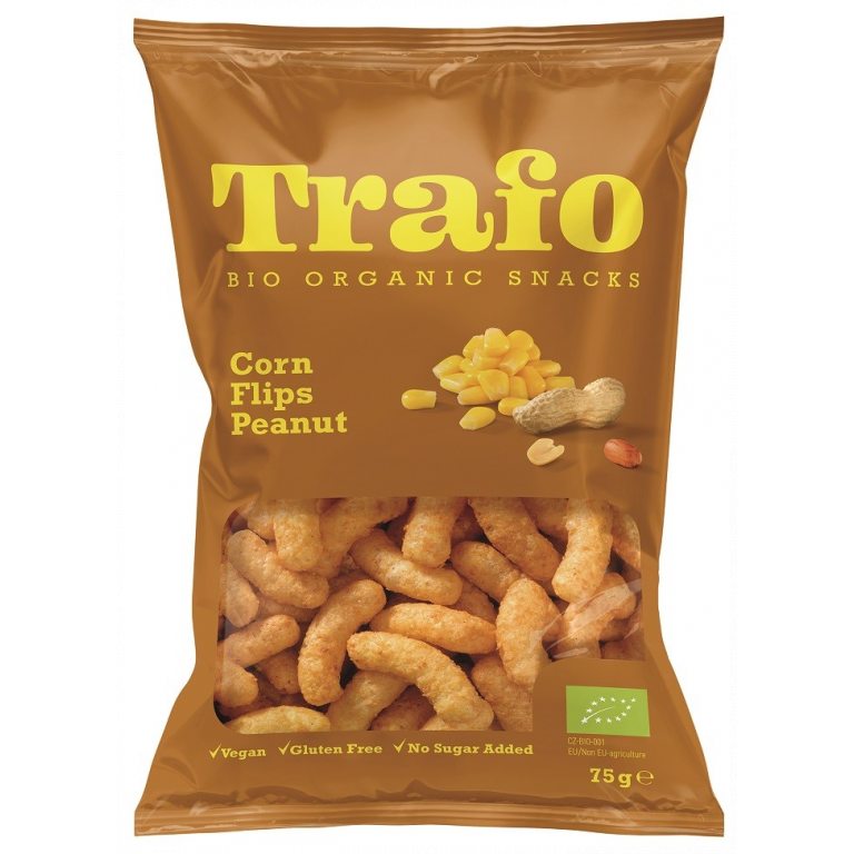 CHRUPKI KUKURYDZIANO - ORZECHOWE BEZGLUTENOWE BIO 75 g - TRAFO