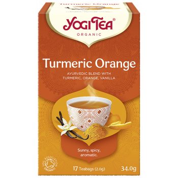 HERBATKA KURKUMA POMARAŃCZA (TURMERIC ORANGE) BIO (17 x 2 g) 34 g - YOGI TEA