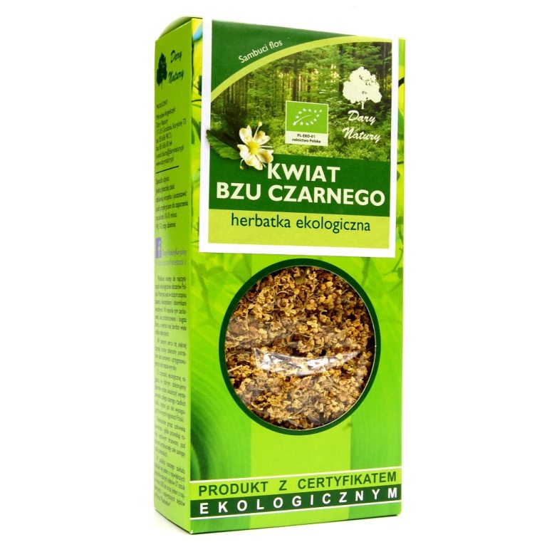 HERBATKA Z KWIATU CZARNEGO BZU BIO 50 g - DARY NATURY