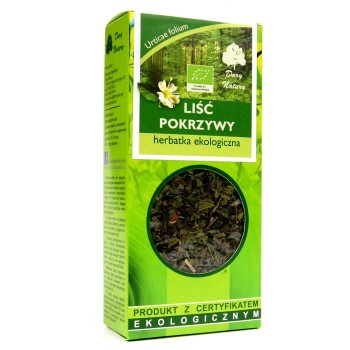 HERBATKA LIŚĆ POKRZYWY BIO 25 g - DARY NATURY