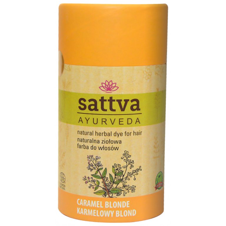 HENNA KARMELOWY BLOND ECO 150 g - SATTVA (AYURVEDA)