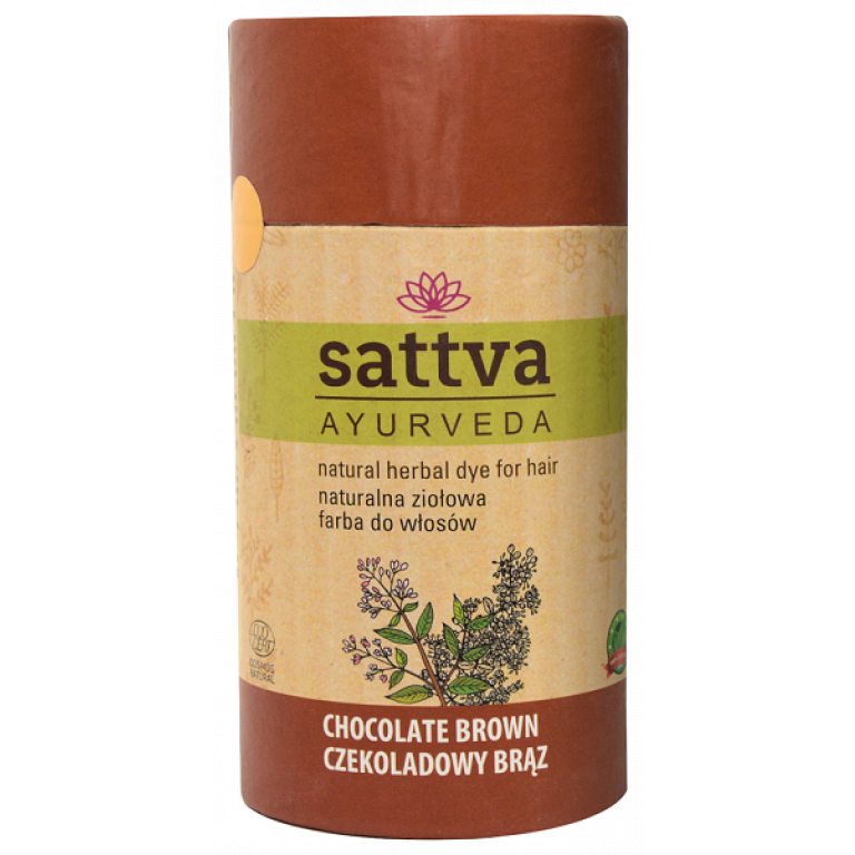 HENNA CZEKOLADOWY BRĄZ ECO 150 g - SATTVA (AYURVEDA)