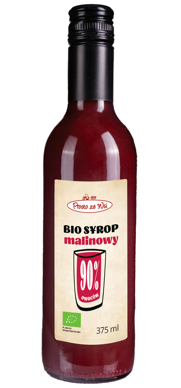 SYROP MALINOWY BIO 375 ml - PROSTO ZE WSI