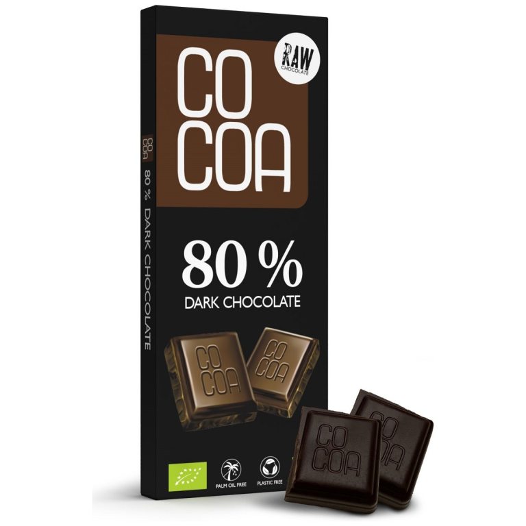 CZEKOLADA CIEMNA 80 % BIO 40 g - COCOA