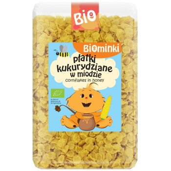 PŁATKI KUKURYDZIANE W MIODZIE BIO 500 g - BIOMINKI
