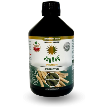PROBIOTYK Z ASHWAGANDHĄ BEZGLUTENOWY BIO 500 ml - JOY DAY