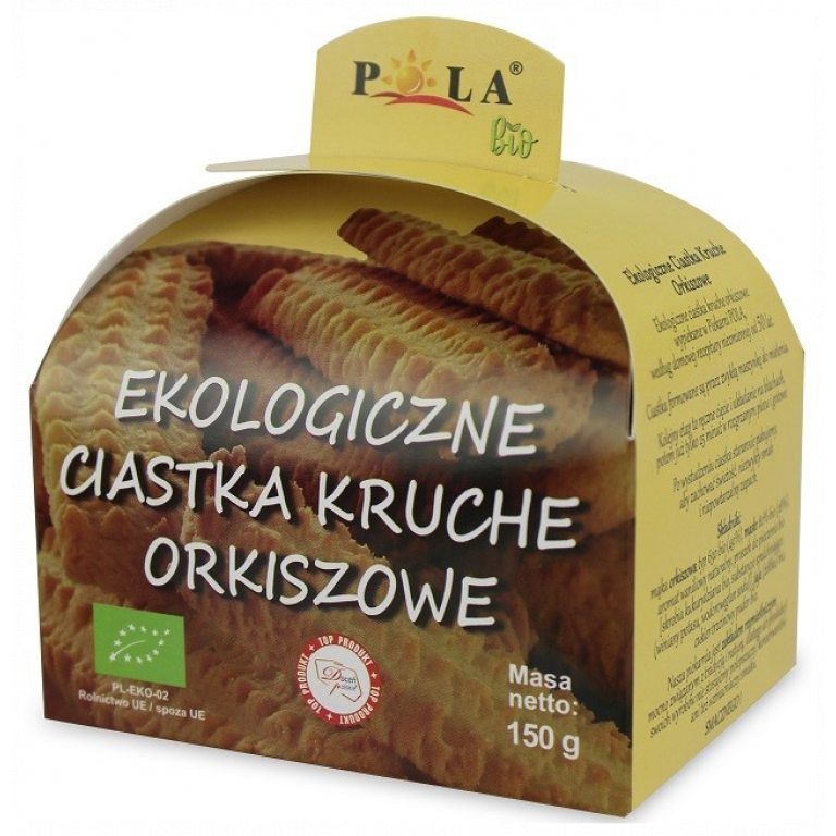 CIASTKA KRUCHE ORKISZOWE BIO 150 g - POLA