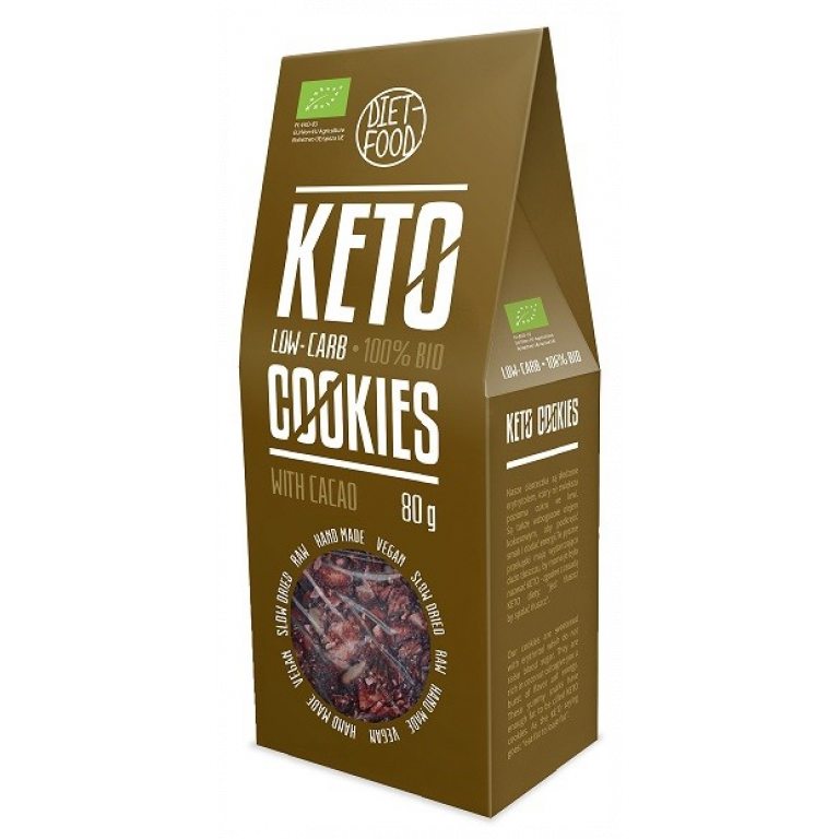 CIASTKA KAKAOWE KETO BIO 80 g - DIET-FOOD