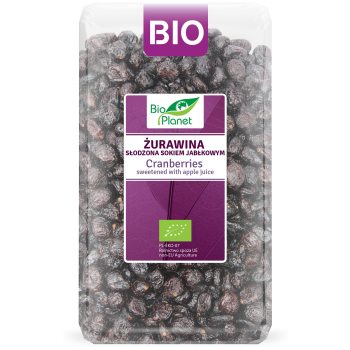 ŻURAWINA SŁODZONA SOKIEM JABŁKOWYM BIO 1 kg - BIO PLANET