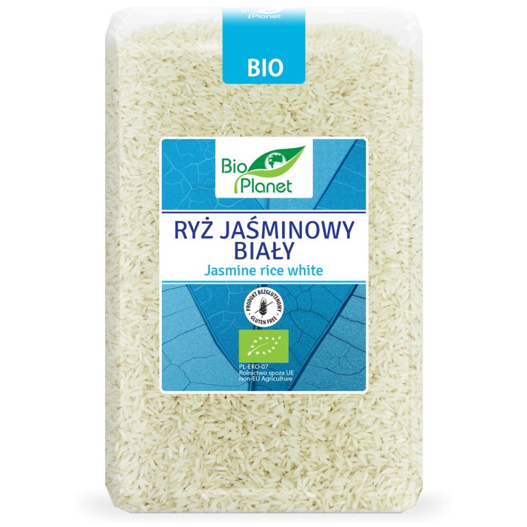 RYŻ JAŚMINOWY BIAŁY BEZGLUTENOWY BIO 2 kg - BIO PLANET