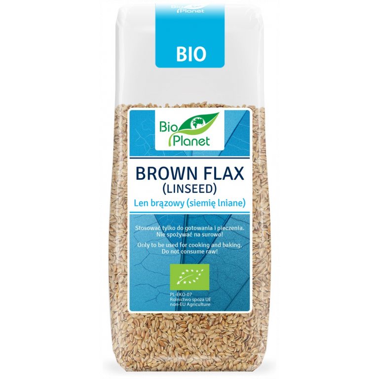 LEN BRĄZOWY (SIEMIĘ LNIANE) BIO 200 g - BIO PLANET