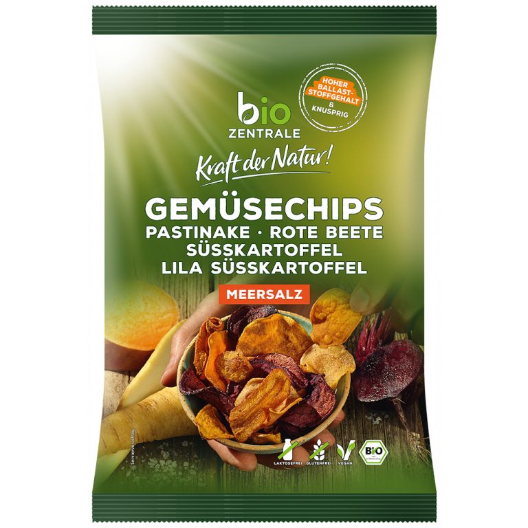 CHIPSY WARZYWNE SOLONE BEZGLUTENOWE BIO 90 g - BIO ZENTRALE