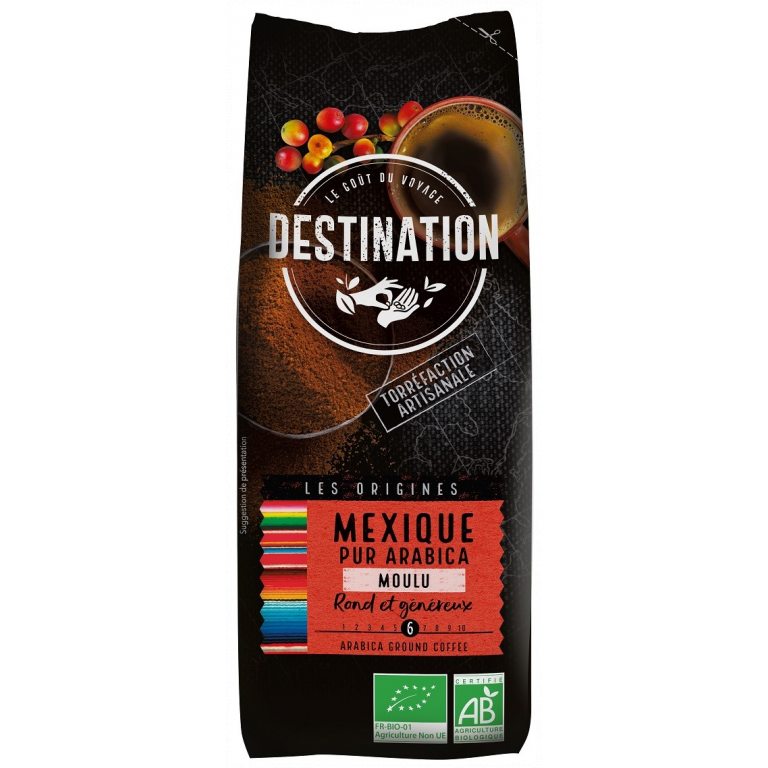 KAWA MIELONA ARABICA 100 % MEKSYK FAIR FOR LIFE BIO 250 g - DESTINATION