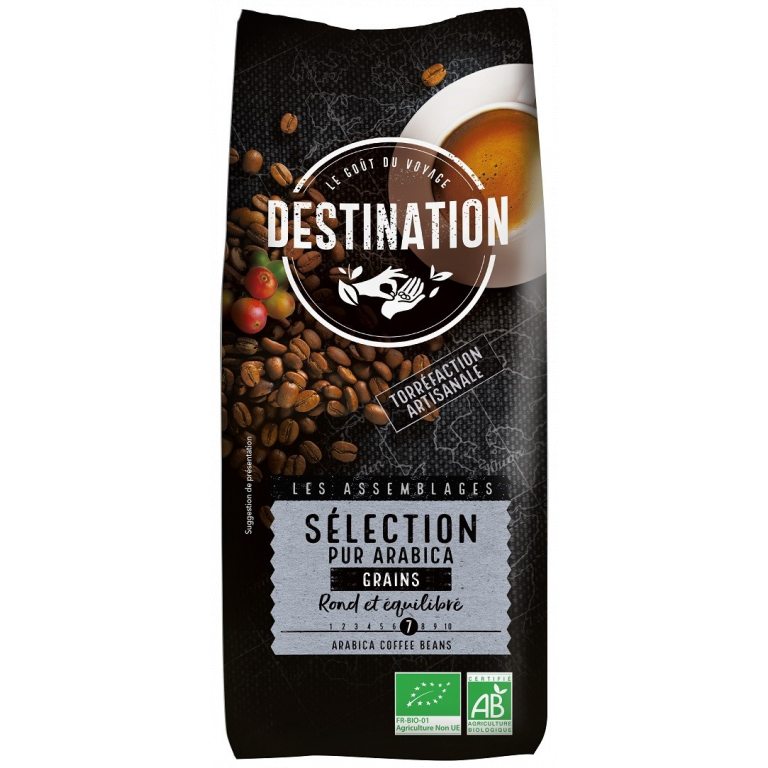 KAWA ZIARNISTA ARABICA 100 % SELECTION BIO 1 kg - DESTINATION