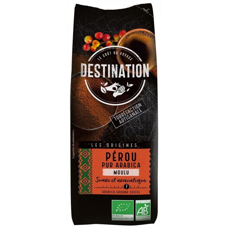 KAWA MIELONA ARABICA 100 % PERU FAIR FOR LIFE BIO 250 g - DESTINATION