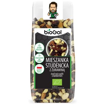MIESZANKA STUDENCKA Z ŻURAWINĄ BIO 150 g - BIOGOL