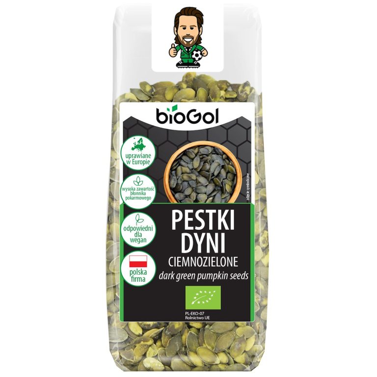 PESTKI DYNI CIEMNOZIELONE (UPRAWIANE W EUROPIE) BIO 150 g - BIOGOL