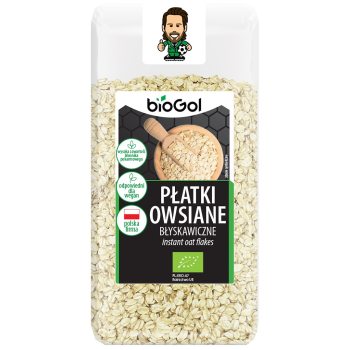 PŁATKI OWSIANE BŁYSKAWICZNE BIO 300 g - BIOGOL