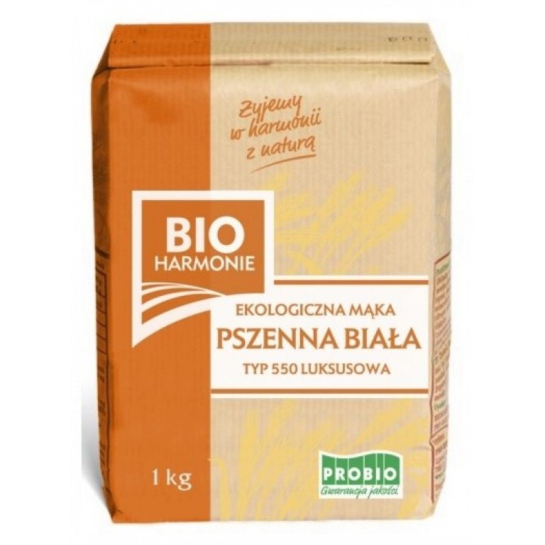 MĄKA PSZENNA LUKSUSOWA TYP 550 BIO 1 kg - PROBIO (BIOHARMONIE)