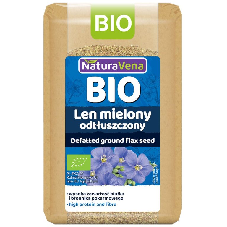 LEN MIELONY ODTŁUSZCZONY BIO 200 g - NATURAVENA