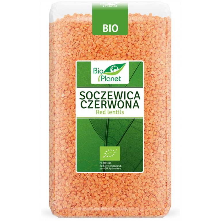 SOCZEWICA CZERWONA BIO 1 kg - BIO PLANET