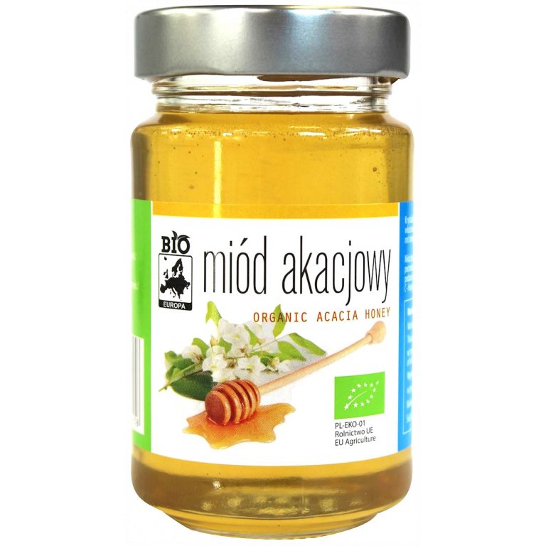 MIÓD NEKTAROWY AKACJOWY BIO 300 g - BIO PLANET