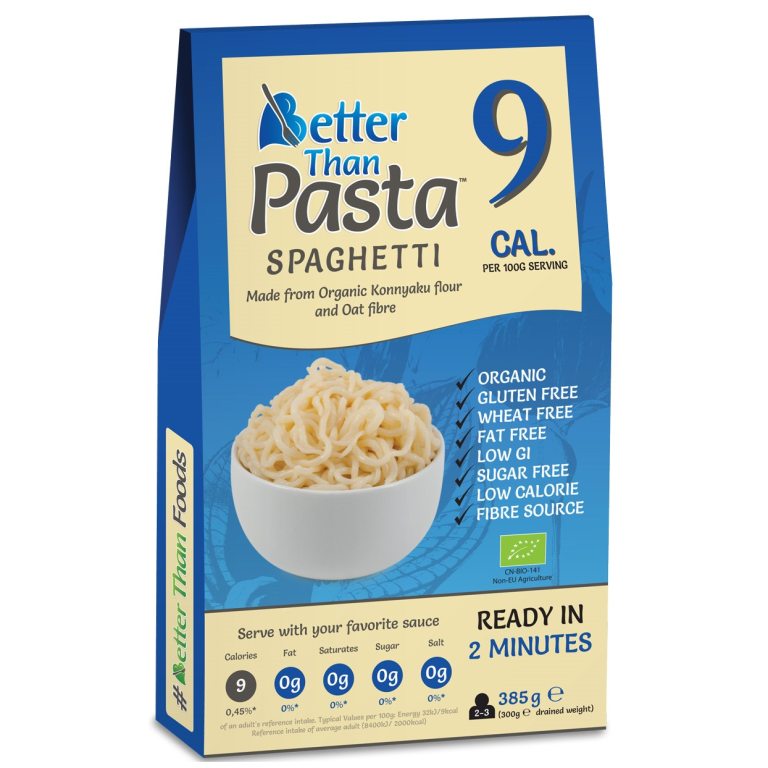 MAKARON (KONJAC) SPAGHETTI BEZGLUTENOWY BIO 385 g (300 g) - BETTER THAN FOODS