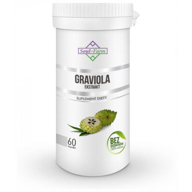 GRAVIOLA EKSTRAKT (550 mg) 60 KAPSUŁEK - SOUL FARM