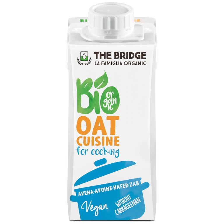 KREM OWSIANY DO GOTOWANIA BEZ DODATKU CUKRÓW BIO 200 ml - THE BRIDGE