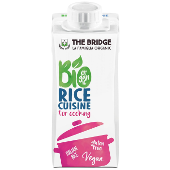 KREM RYŻOWY DO GOTOWANIA BEZ DODATKU CUKRÓW BEZGLUTENOWY BIO 200 ml - THE BRIDGE