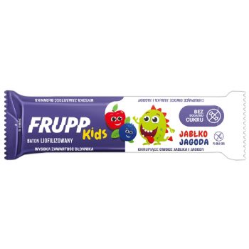 BATON DLA DZIECI LIOFILIZOWANY JABŁKO - JAGODA BEZGLUTENOWY 9 g - CELIKO (FRUPP KIDS)