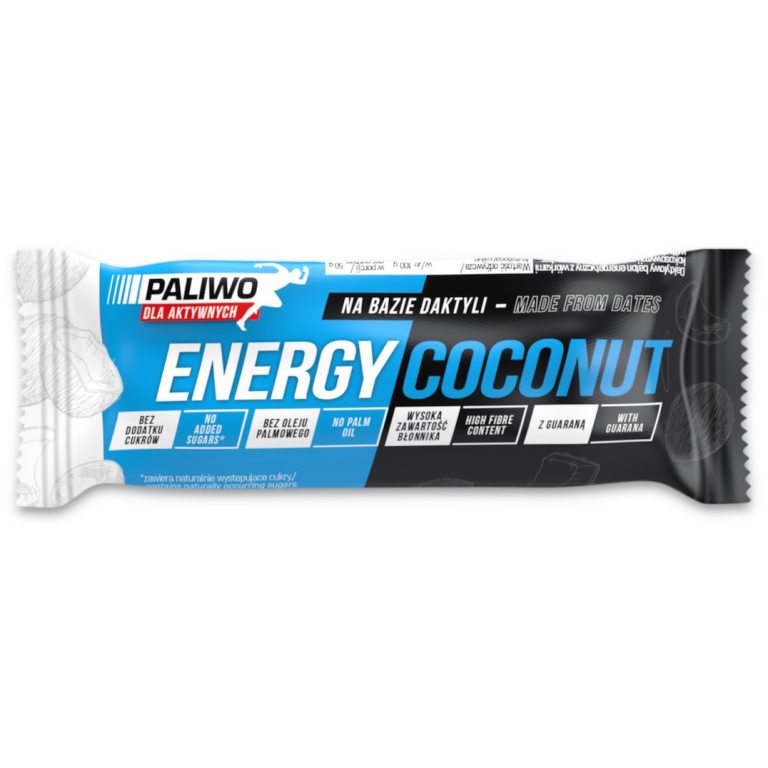 BATON ENERGY KOKOS + GUARANA 50 g - PALIWO DLA AKTYWNYCH