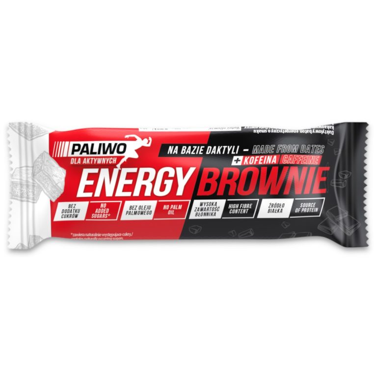 BATON ENERGY BROWNIE + KOFEINA 50 g - PALIWO DLA AKTYWNYCH