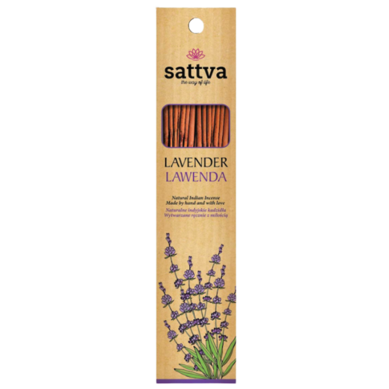 KADZIDEŁKA INDYJSKIE LAWENDA (15 szt.) 30 g - SATTVA (WELLNESS)