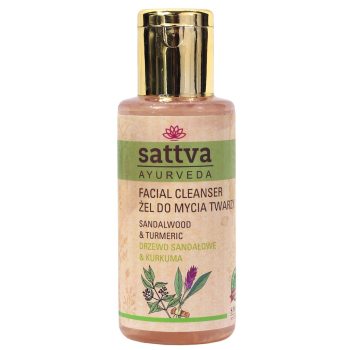 ŻEL DO MYCIA TWARZY DRZEWO SANDAŁOWE I KURKUMA 100 ml - SATTVA