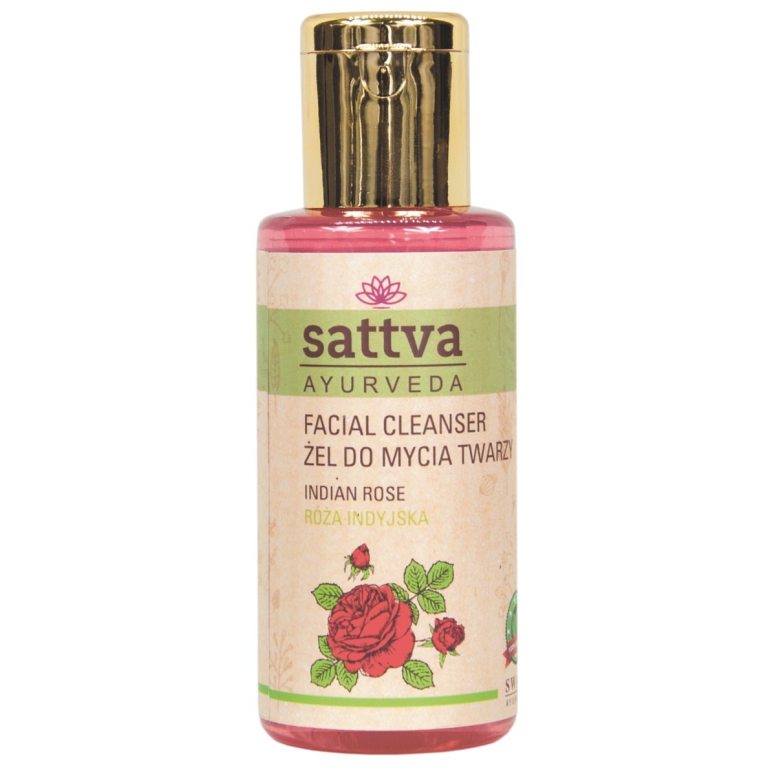 ŻEL DO MYCIA TWARZY RÓŻA INDYJSKA 100 ml - SATTVA