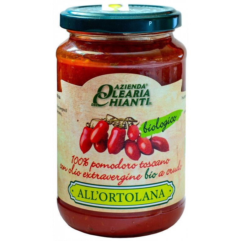 SOS POMIDOROWY Z TOSKAŃSKICH POMIDORÓW Z WARZYWAMI BEZGLUTENOWY BIO 340 g - AZIENDA OLEARIA CHIANTI