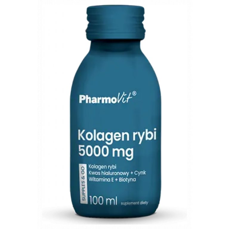 SHOT KOLAGEN RYBI (5000 mg) BEZGLUTENOWY 100 ml - PHARMOVIT (SUPPLES & GO)