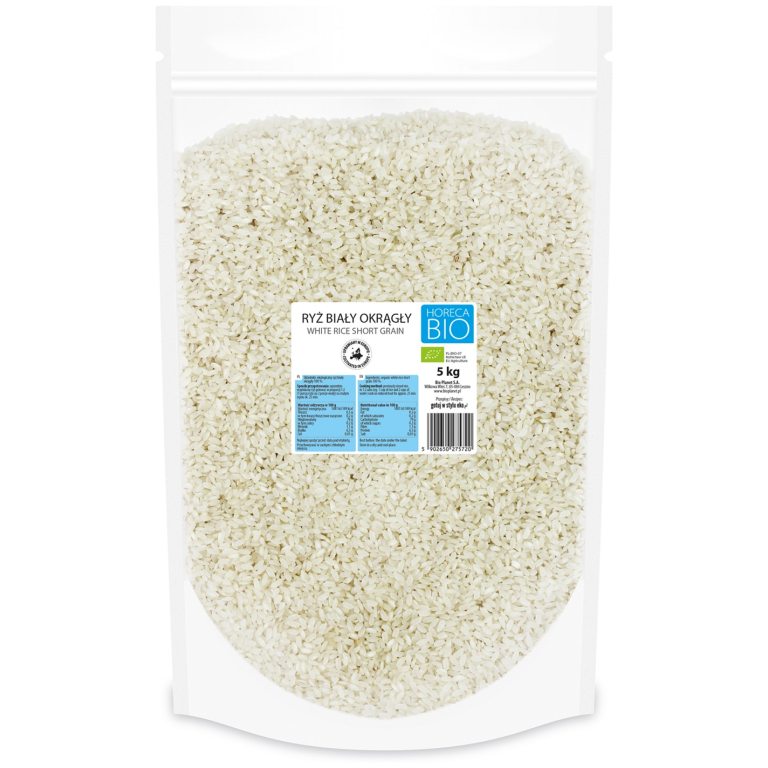 RYŻ BIAŁY OKRĄGŁY BIO 5 kg - HORECA (BIO PLANET)