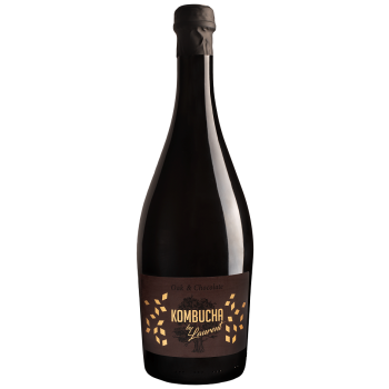 KOMBUCHA SZAMPAŃSKA NA PŁATKACH DĘBU O SMAKU CZEKOLADOWYM BIO 750 ml - KOMBUCHA BY LAURENT