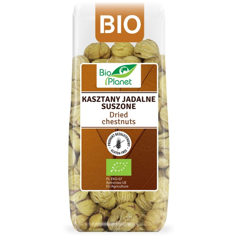 KASZTANY JADALNE SUSZONE BEZGLUTENOWE BIO 200 g - BIO PLANET