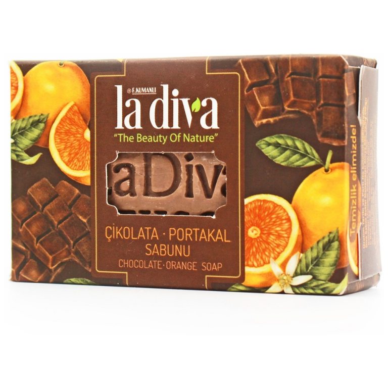 MYDŁO W KOSTCE CZEKOLADA I POMARAŃCZA 100 g - LA DIVA
