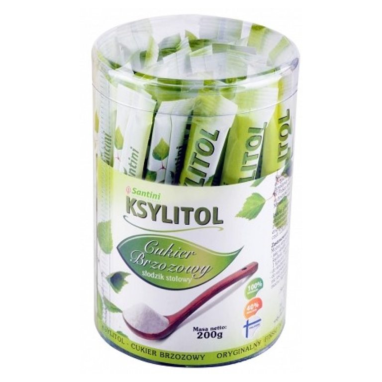 KSYLITOL W SASZETKACH (40 x 5 g) 200 g - SANTINI (FINLANDIA)