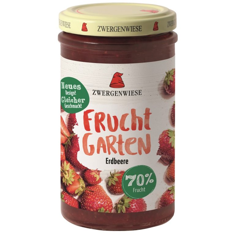 MUS TRUSKAWKOWY (70 % OWOCÓW) BEZGLUTENOWY BIO 225 g - ZWERGENWIESE