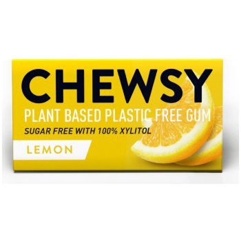 GUMA DO ŻUCIA Z KSYLITOLEM O SMAKU CYTRYNOWYM (10 szt.) 15 g  - CHEWSY