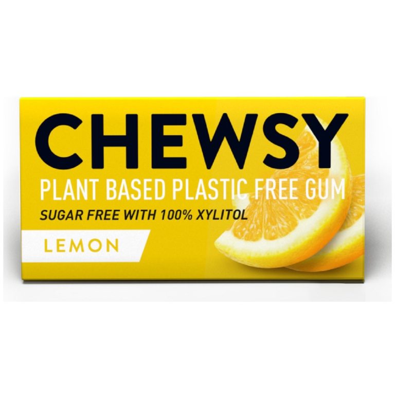 GUMA DO ŻUCIA Z KSYLITOLEM O SMAKU CYTRYNOWYM (10 szt.) 15 g  - CHEWSY
