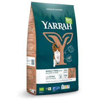 (DLA KOTA I KOCIĄT) KARMA Z KURCZAKIEM I GROSZKIEM BIO 800 g -  YARRAH